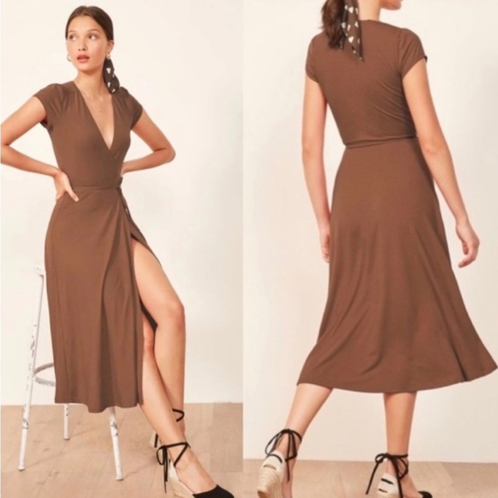 Reformation Becca Wrap Dress